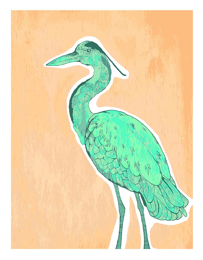 Heron art print by Max Lunden for $57.95 CAD