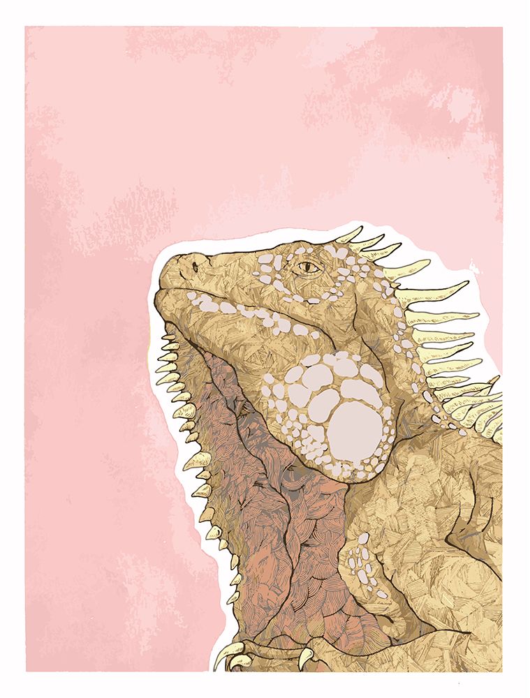 Iguana art print by Max Lunden for $57.95 CAD