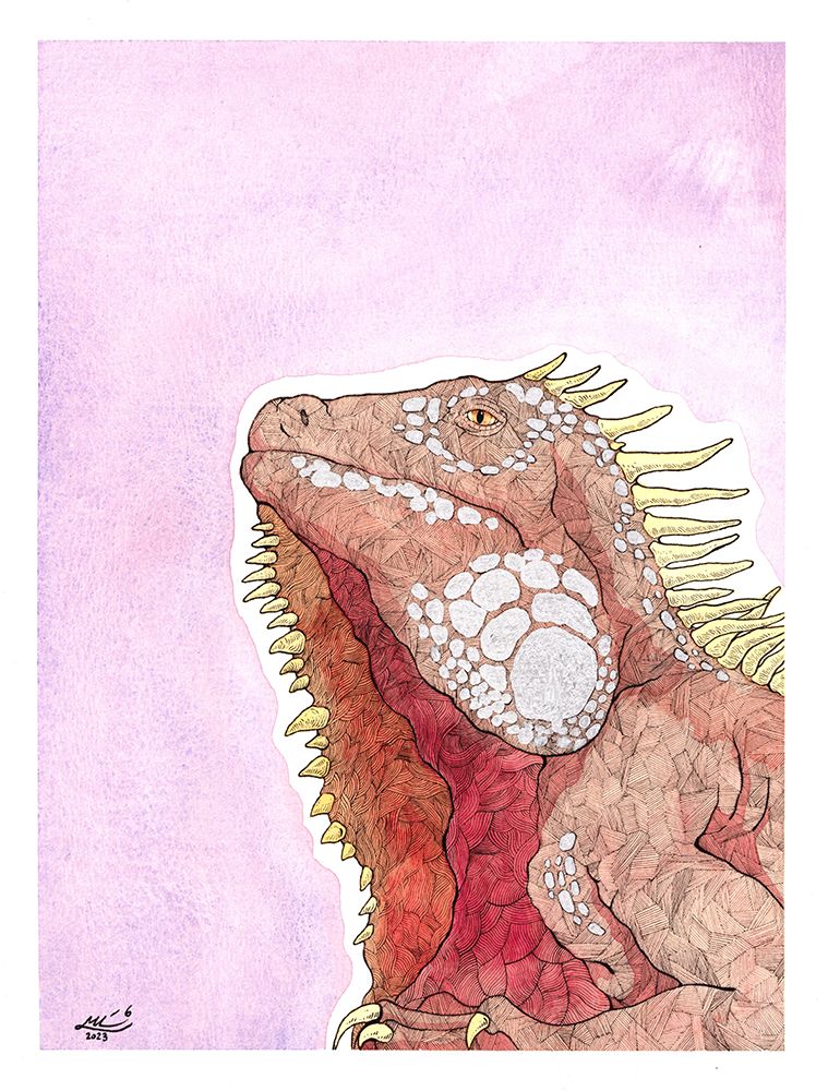 Iguana art print by Max Lunden for $57.95 CAD