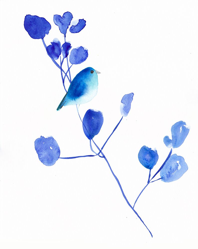 Bluebird I Small art print by Christine Lindstrom for $57.95 CAD