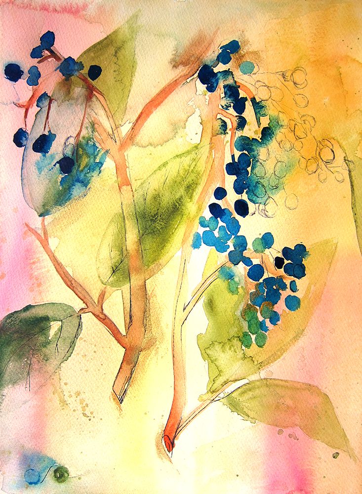 Botanical Abstract art print by Christine Lindstrom for $57.95 CAD