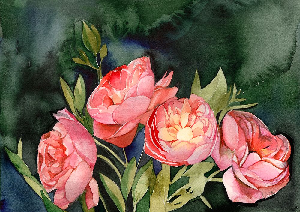 Dark Blooms art print by Christine Lindstrom for $57.95 CAD