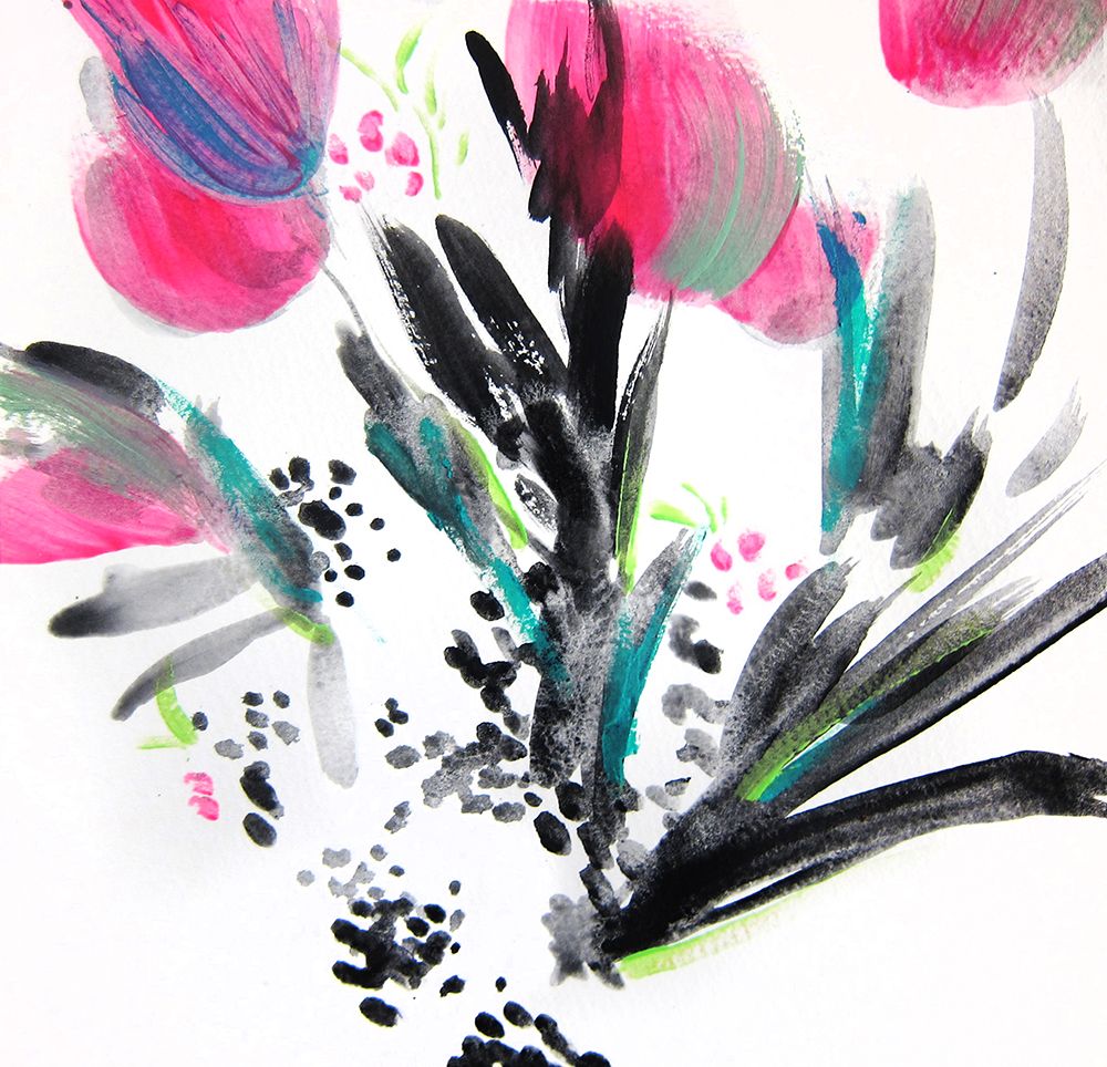 Joy Floral I art print by Christine Lindstrom for $57.95 CAD