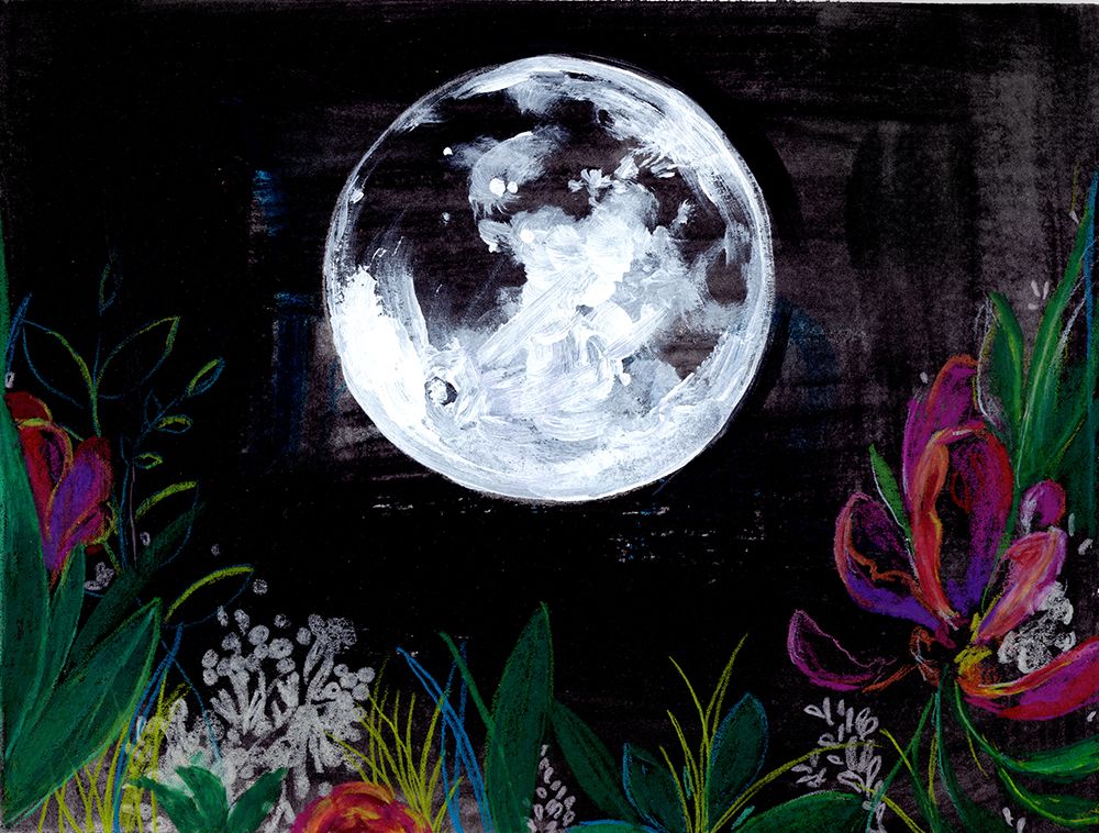 New Moon art print by Christine Lindstrom for $57.95 CAD