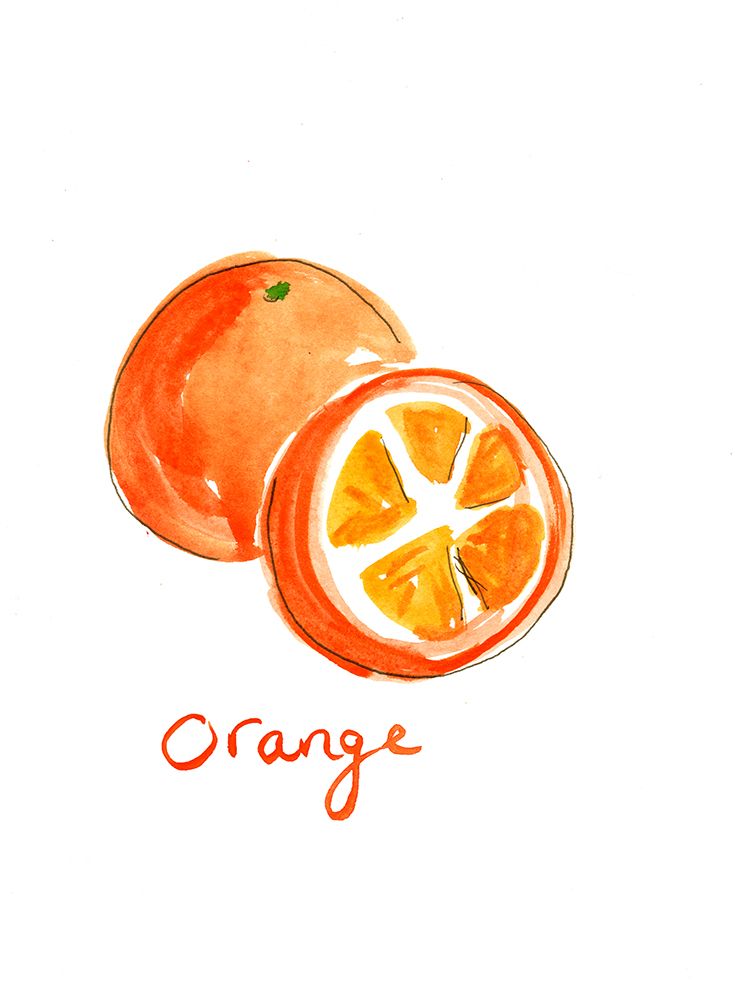 Orange art print by Christine Lindstrom for $57.95 CAD