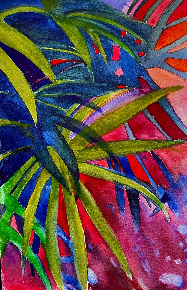 Palm Sunset art print by Christine Lindstrom for $57.95 CAD