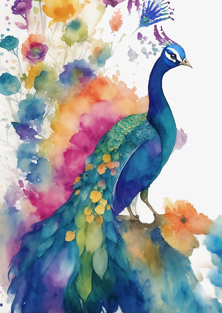 Peacock Dream16x20 art print by Christine Lindstrom for $57.95 CAD