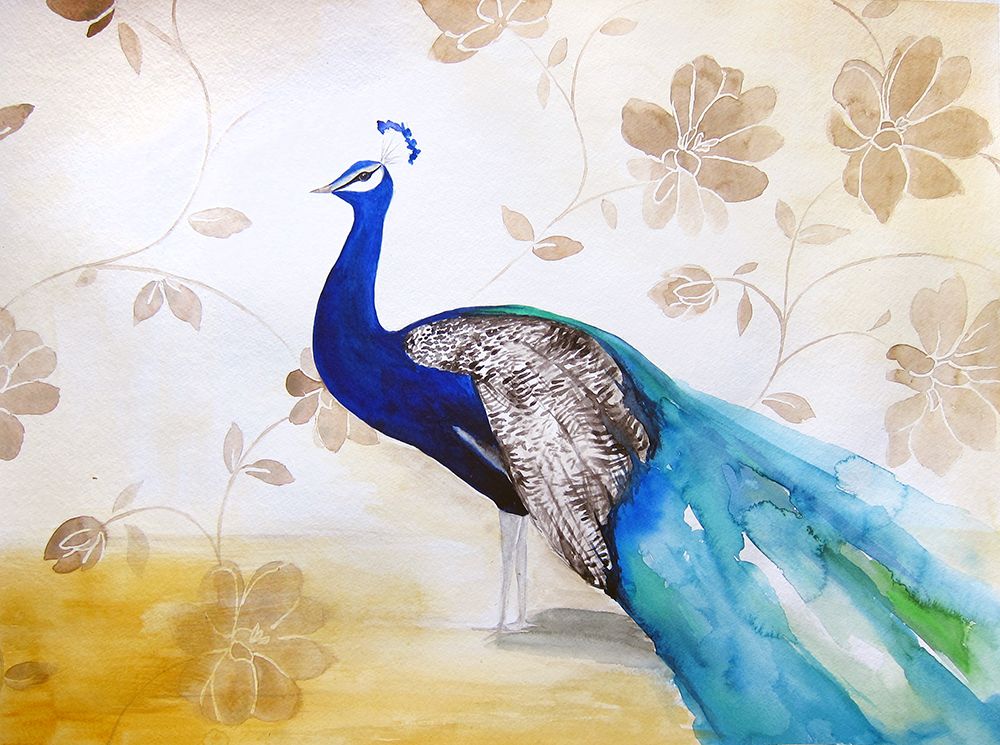 Peacock Fable art print by Christine Lindstrom for $57.95 CAD