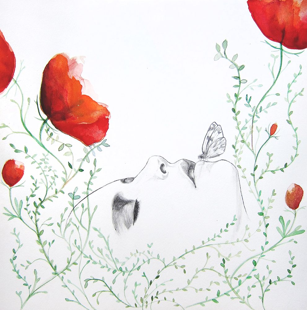 Poppies 2 art print by Christine Lindstrom for $57.95 CAD