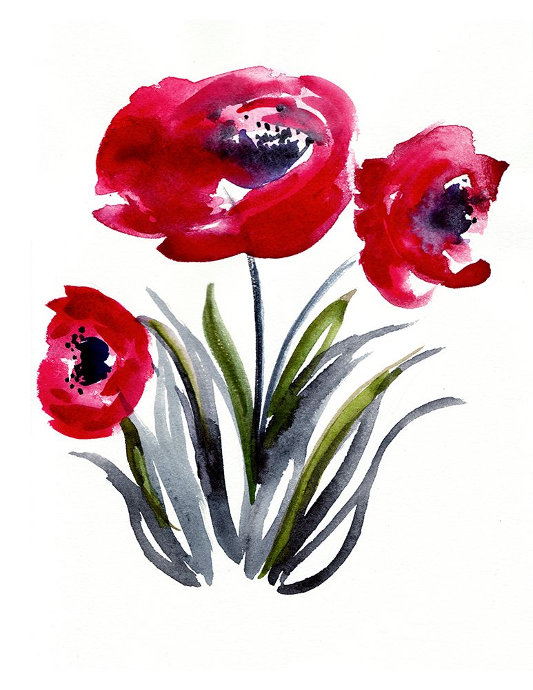 Poppies art print by Christine Lindstrom for $57.95 CAD