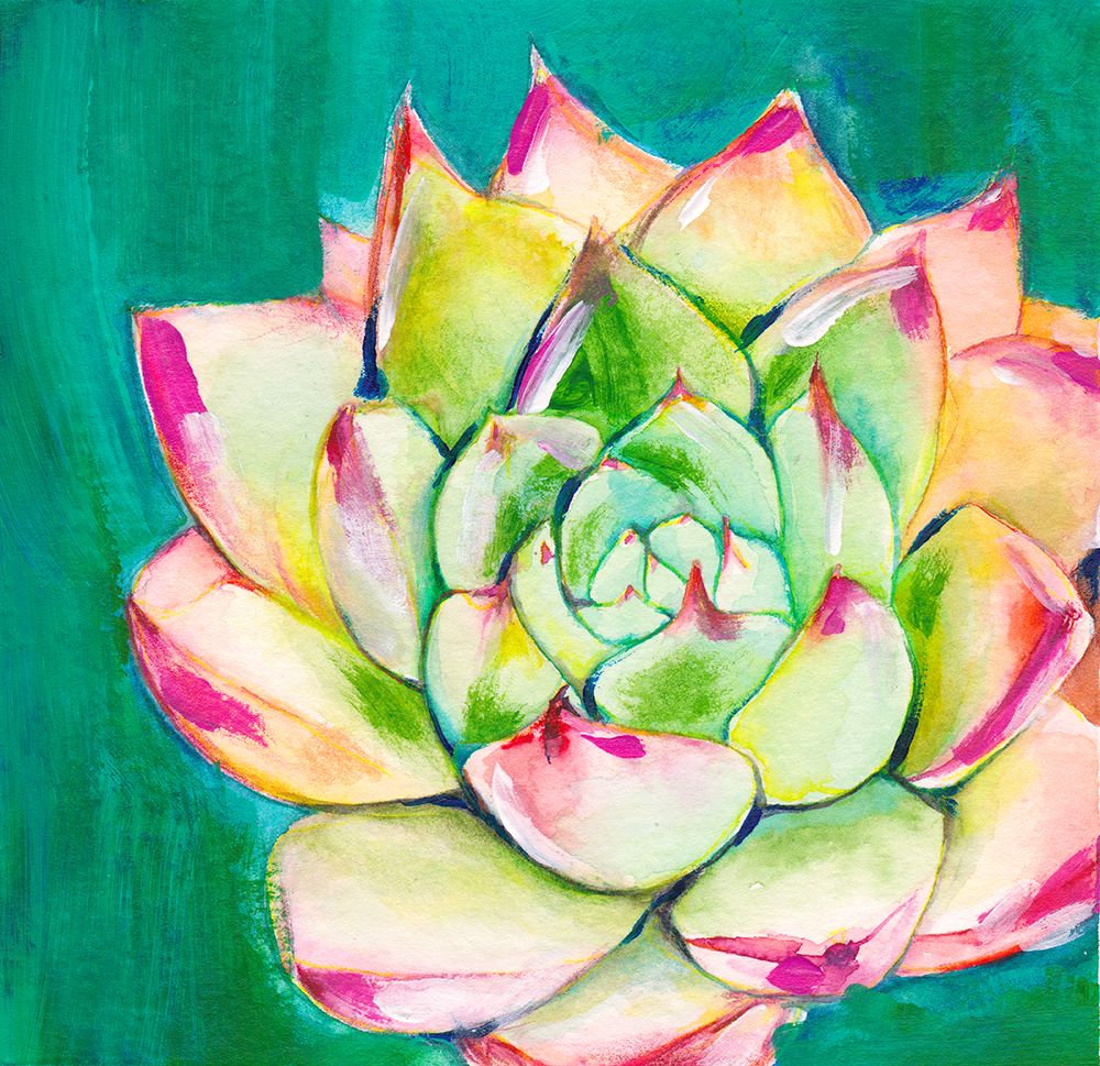 Succulent I Small art print by Christine Lindstrom for $57.95 CAD