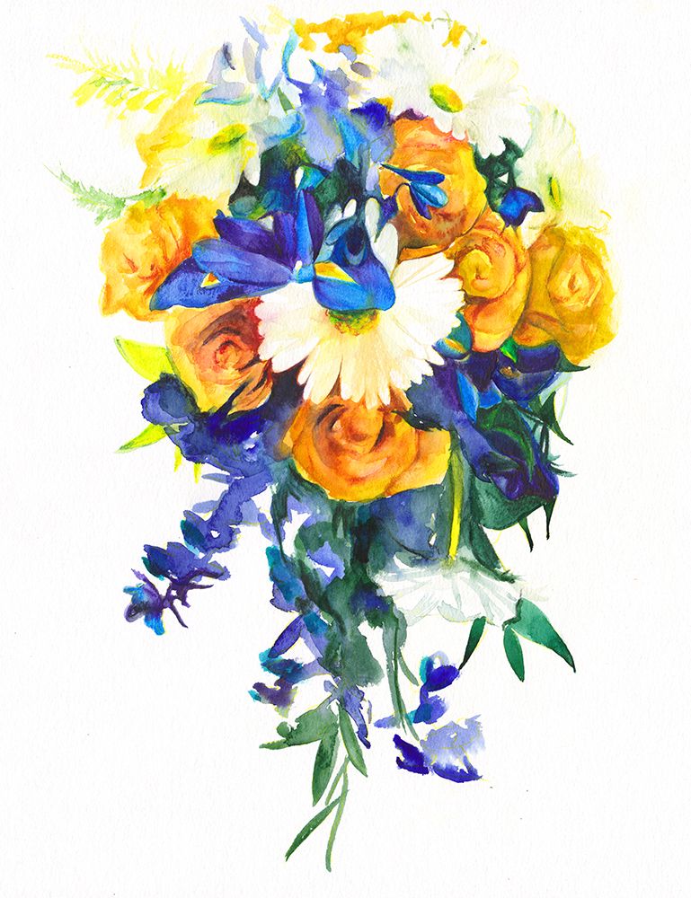 Wedding Bouquet 062518 art print by Christine Lindstrom for $57.95 CAD