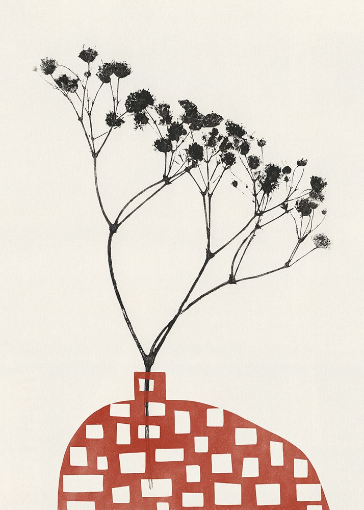 Gypsophila In a Red Vase art print by Alisa Galitsyna for $57.95 CAD