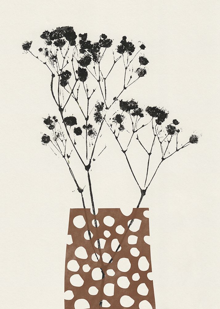 Gypsophila In a Brown Vase art print by Alisa Galitsyna for $57.95 CAD