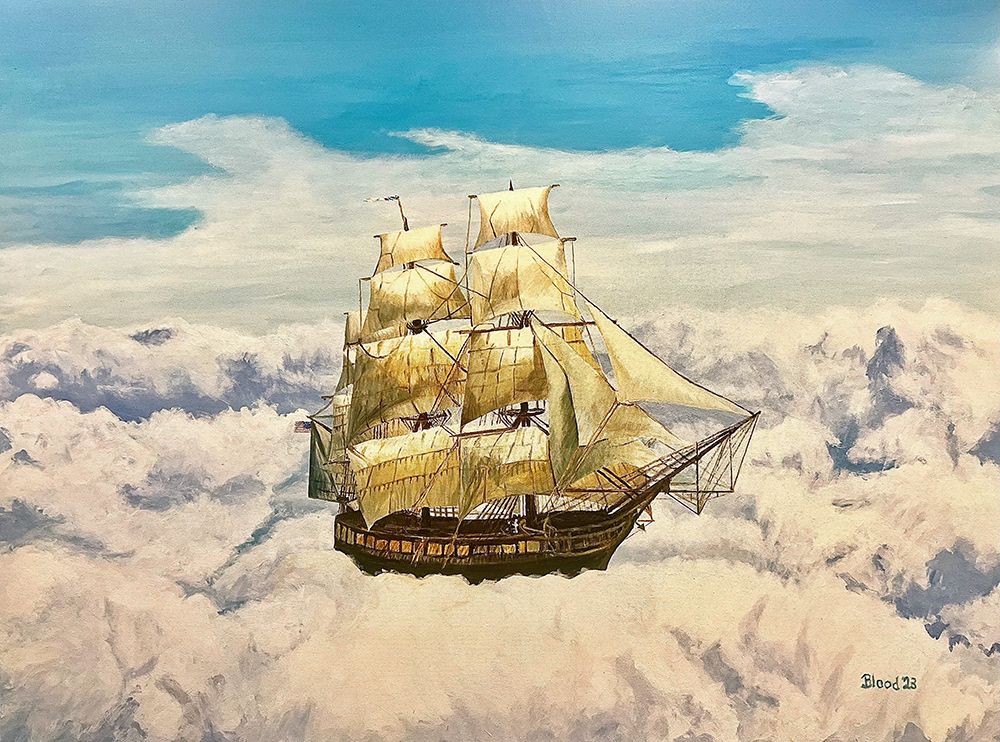 Sky Sailing art print by Tom Blood for $57.95 CAD