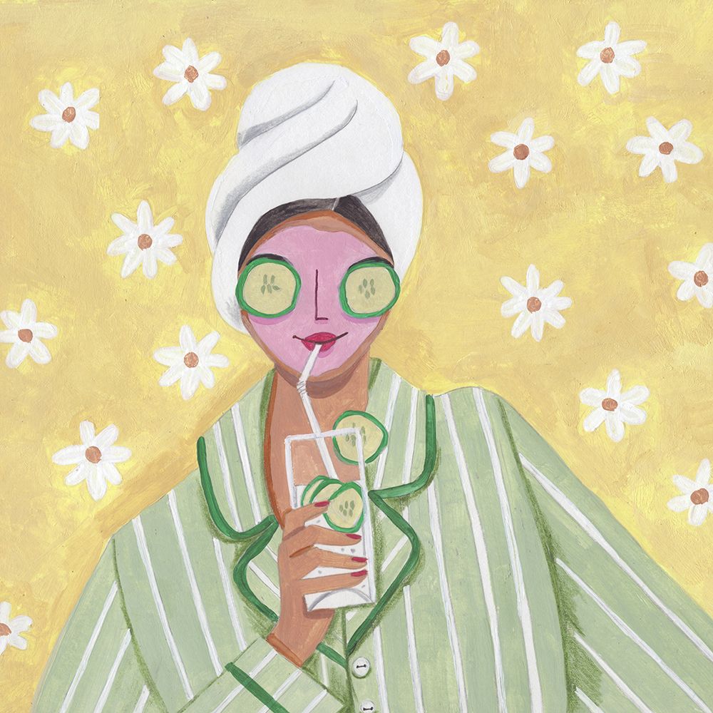 Woman Relax Time art print by Caroline Bonne Muller for $57.95 CAD