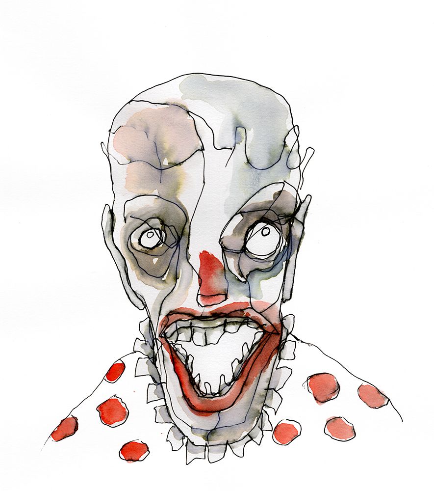 Clowns Of The Pizza Party art print by Wildemar Doomgriever for $57.95 CAD