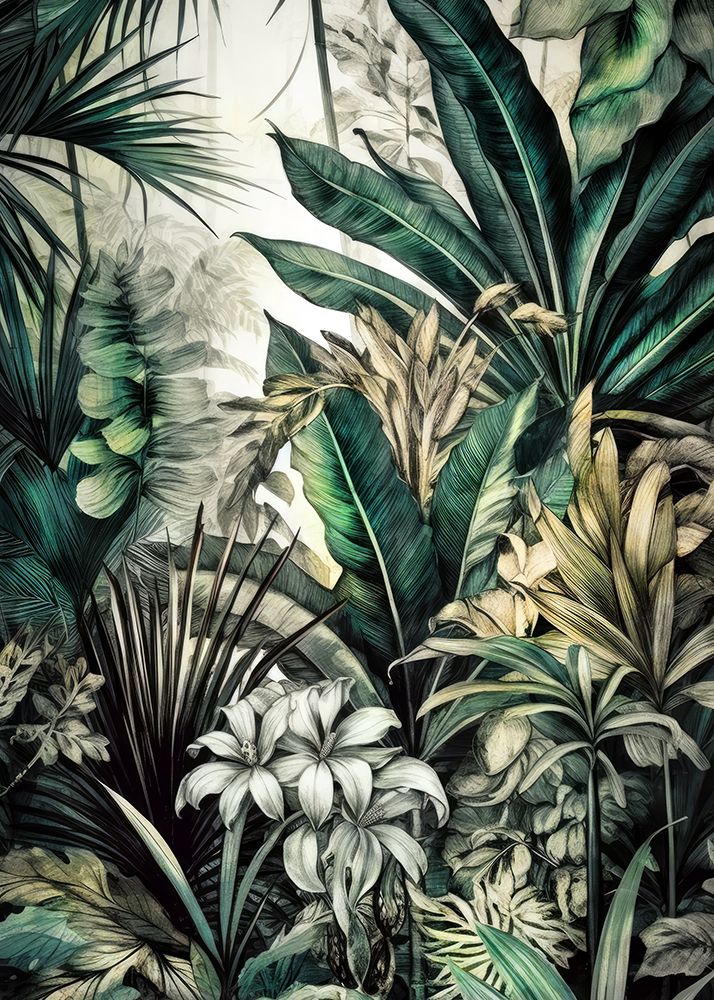 Botanical palms 3 art print by Justyna Jaszke for $57.95 CAD