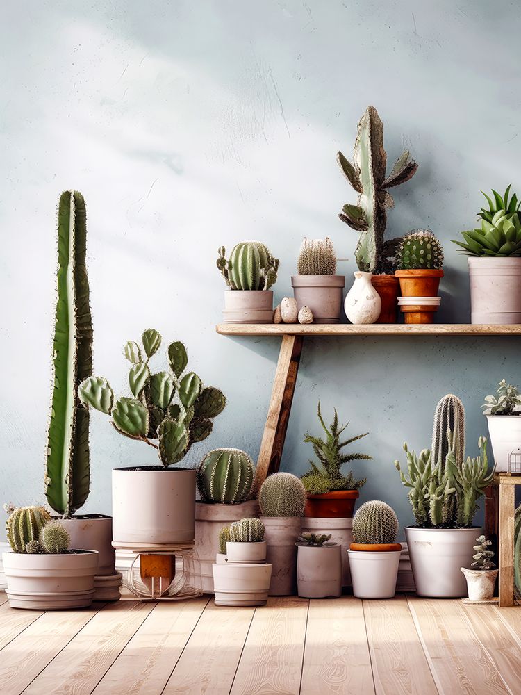Cactus and succulents 4 art print by Justyna Jaszke for $57.95 CAD