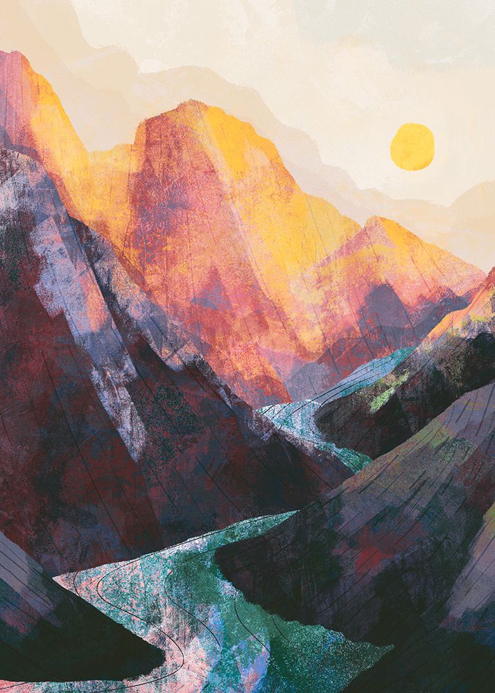 A Painted Land art print by Stephen Wade for $57.95 CAD