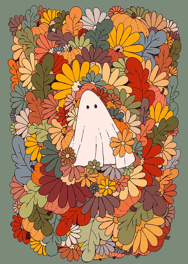 Ghost and Flowers art print by Stephen Wade for $57.95 CAD