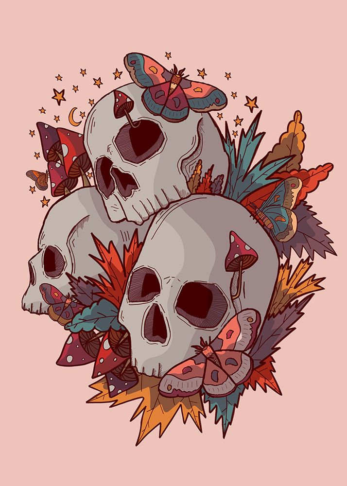 The 3 Skulls art print by Stephen Wade for $57.95 CAD