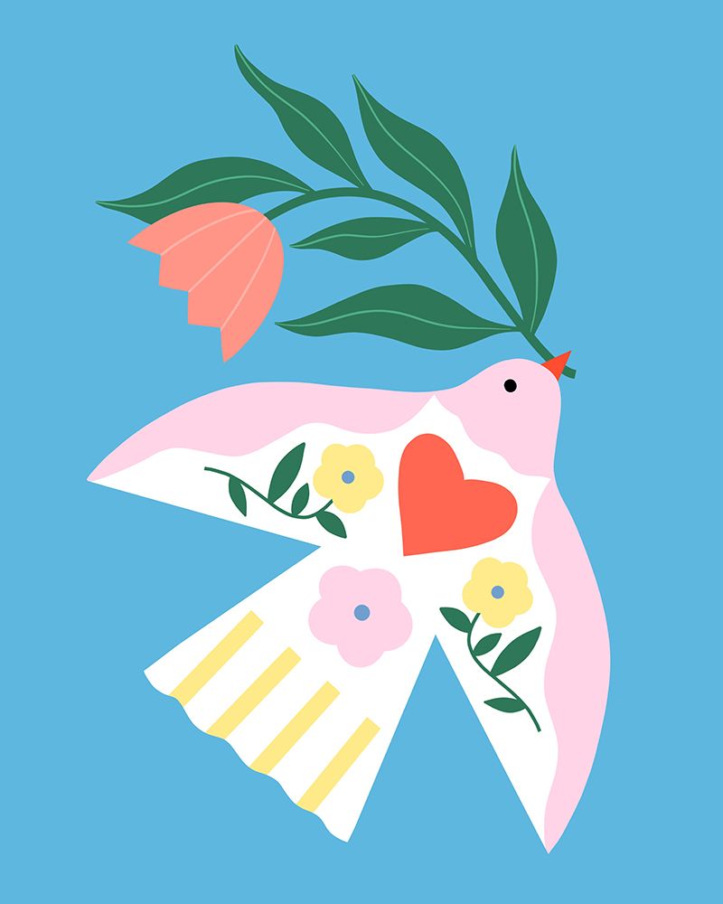 Floral Bird art print by Melissa Donne for $57.95 CAD