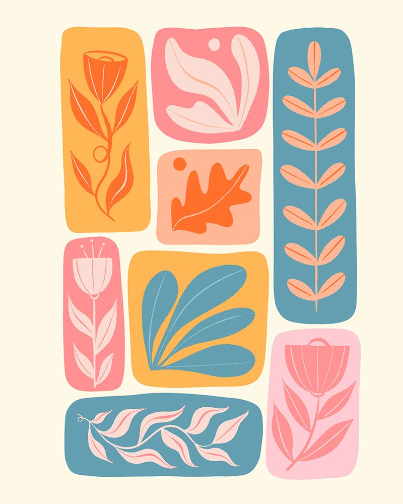 Abstract Flowers art print by Melissa Donne for $57.95 CAD