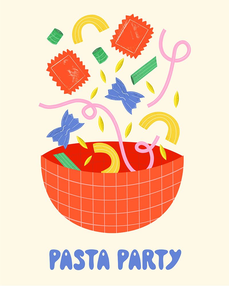 Pasta Party art print by Melissa Donne for $57.95 CAD