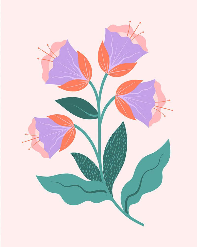 Purple Flowers art print by Melissa Donne for $57.95 CAD