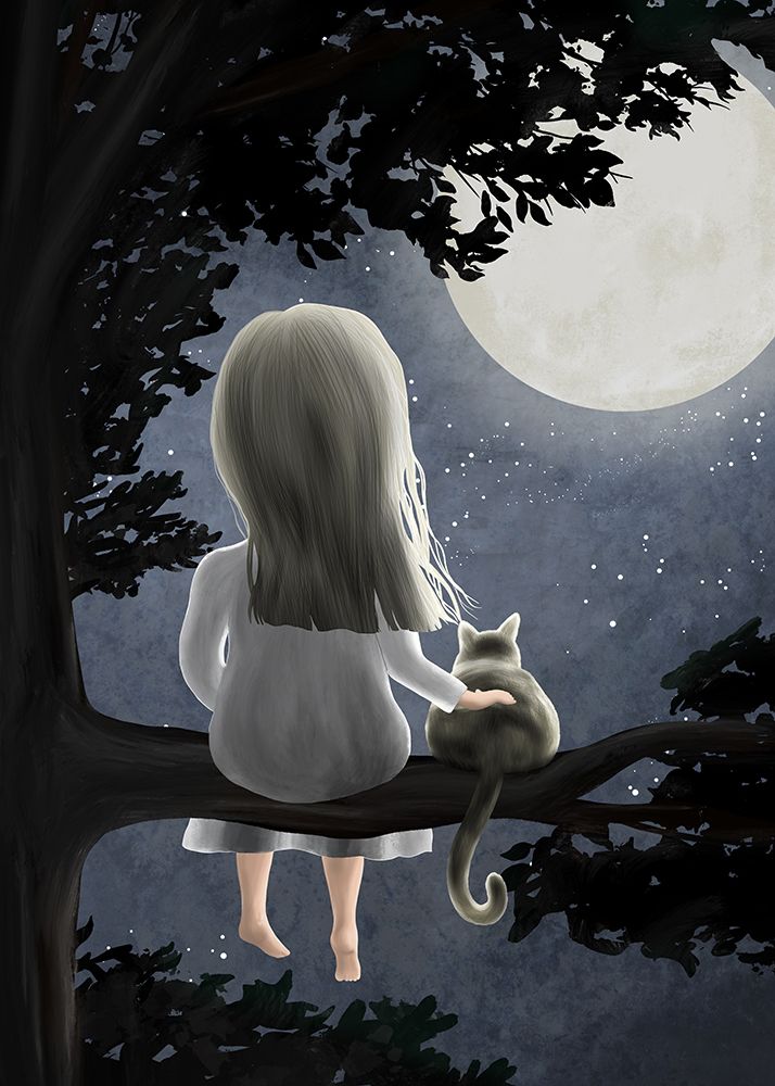 Under the moon art print by Emelie Marie for $57.95 CAD