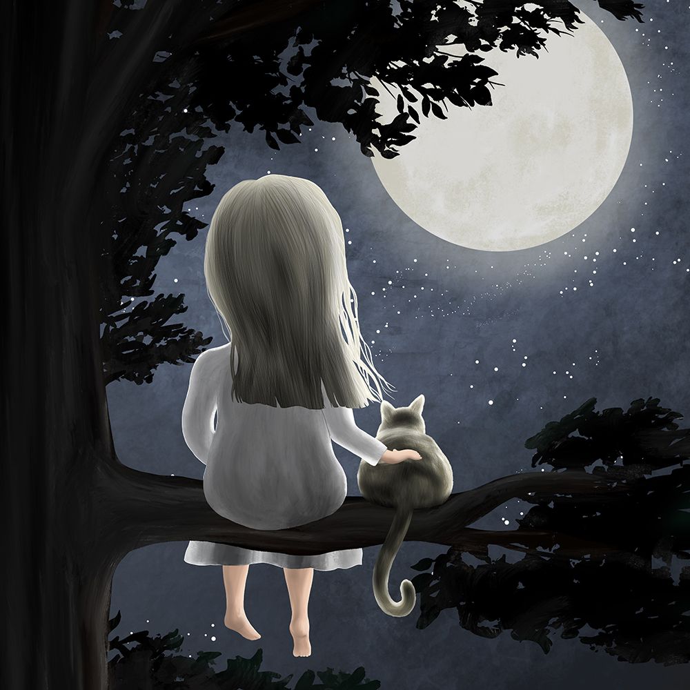 Under the moon art print by Emelie Marie for $57.95 CAD