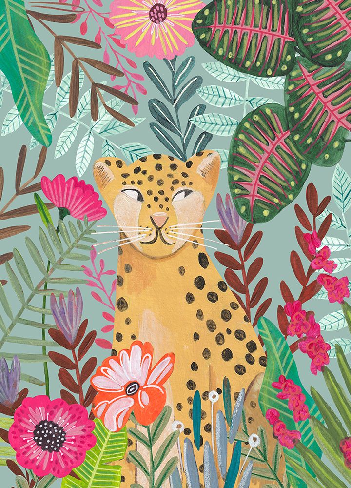 Leopard in the Jungle art print by Caroline Bonne Muller for $57.95 CAD