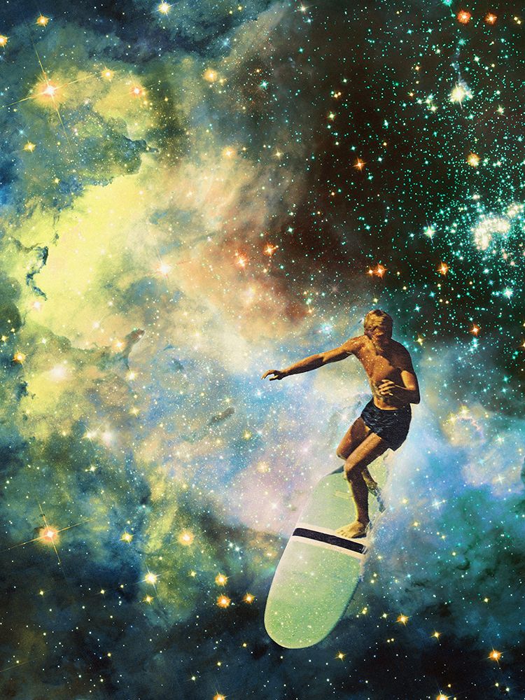 Cosmic Surfer art print by Vertigo Artography for $57.95 CAD