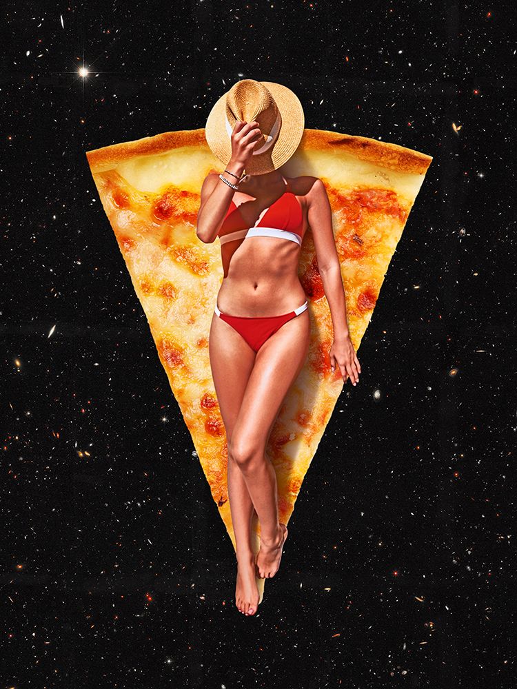 Pizza Sun Tan art print by Vertigo Artography for $57.95 CAD