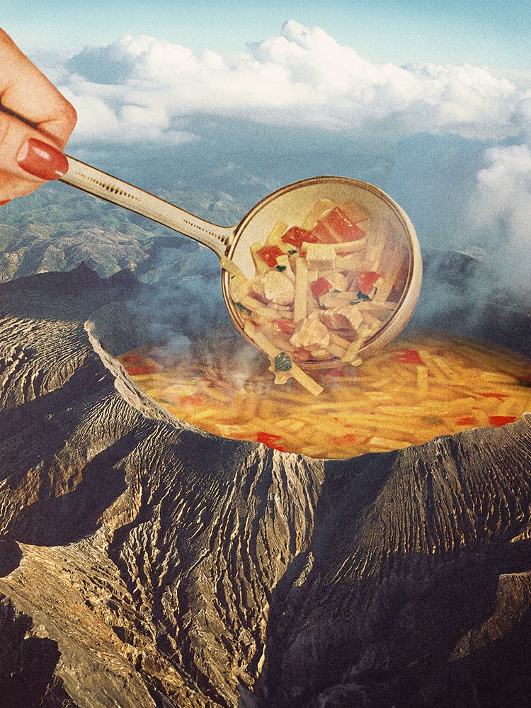 Volcanic Noodle Soup art print by Vertigo Artography for $57.95 CAD