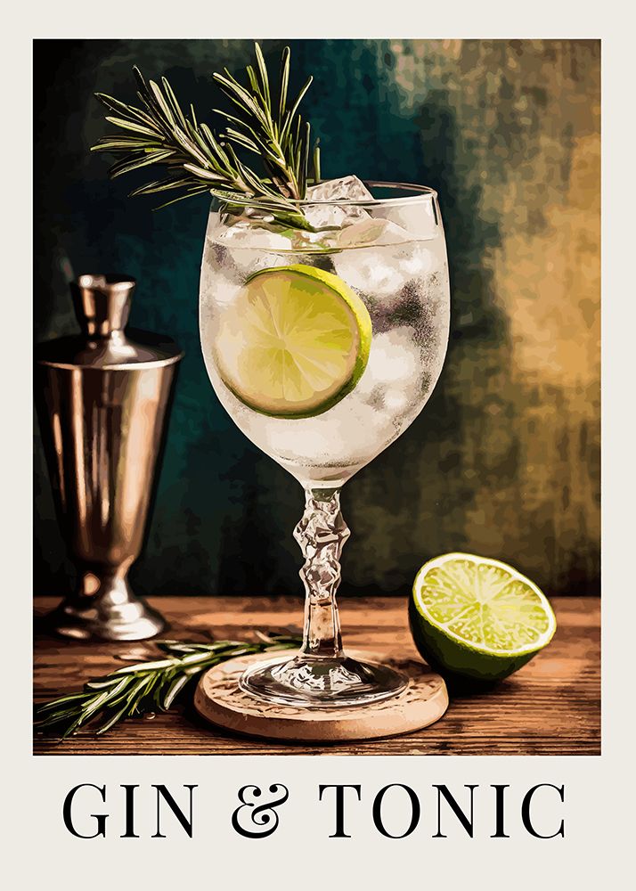 Gin a Tonic art print by Andreas Magnusson for $57.95 CAD