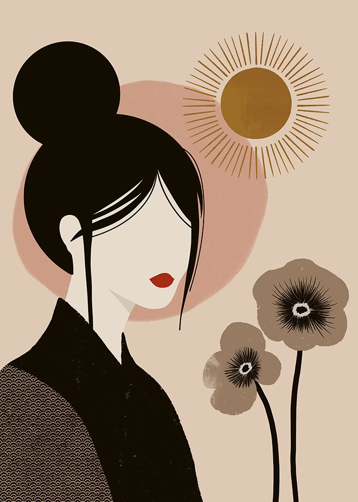 Japandi Bloom 02 art print by Katarzyna Siorowska for $57.95 CAD