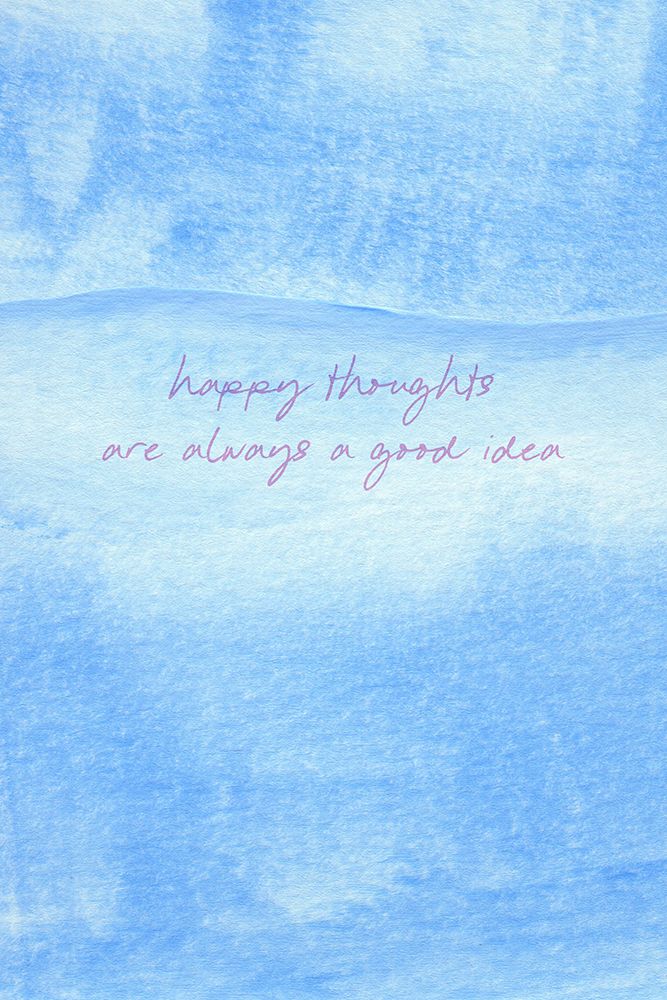 Happy Thoughts Are Always a Good Idea art print by uplusmestudio for $57.95 CAD