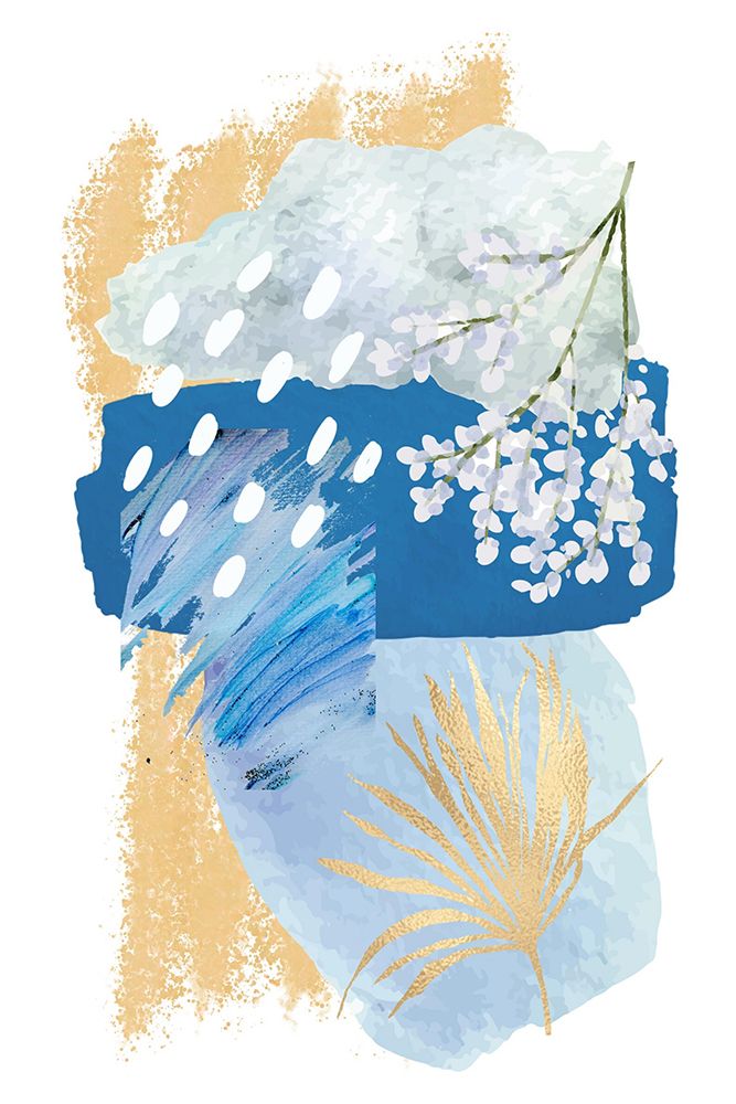Blue and Gold 1 art print by Sally Ann Moss for $57.95 CAD
