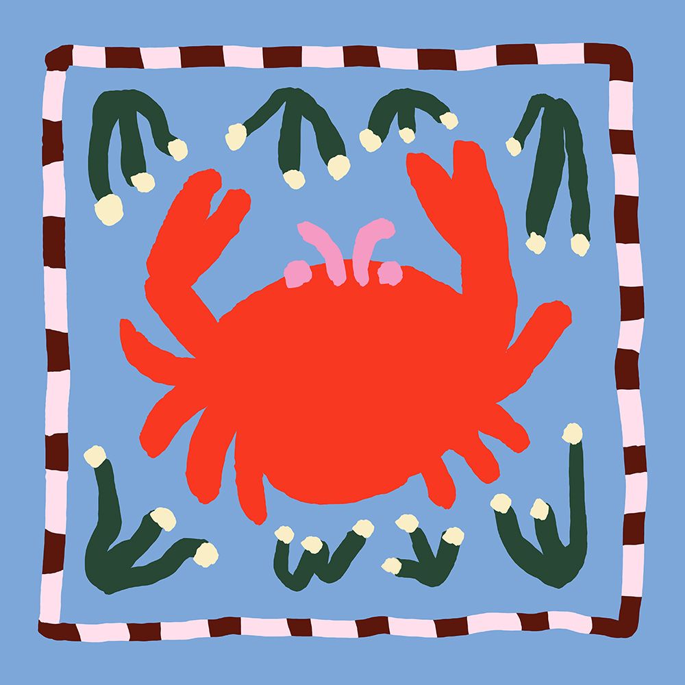 Crab art print by Emma Make for $57.95 CAD