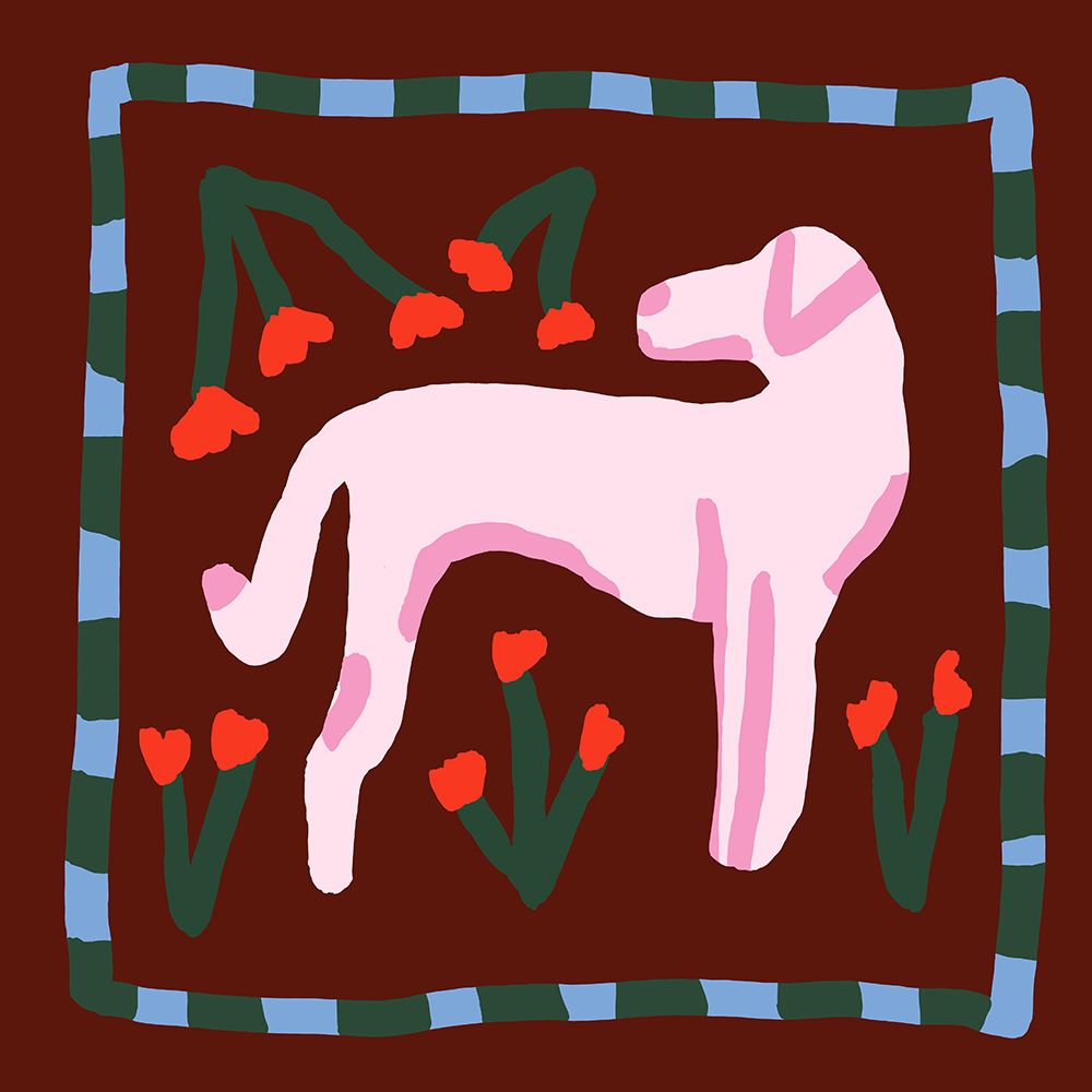 Greyhound art print by Emma Make for $57.95 CAD