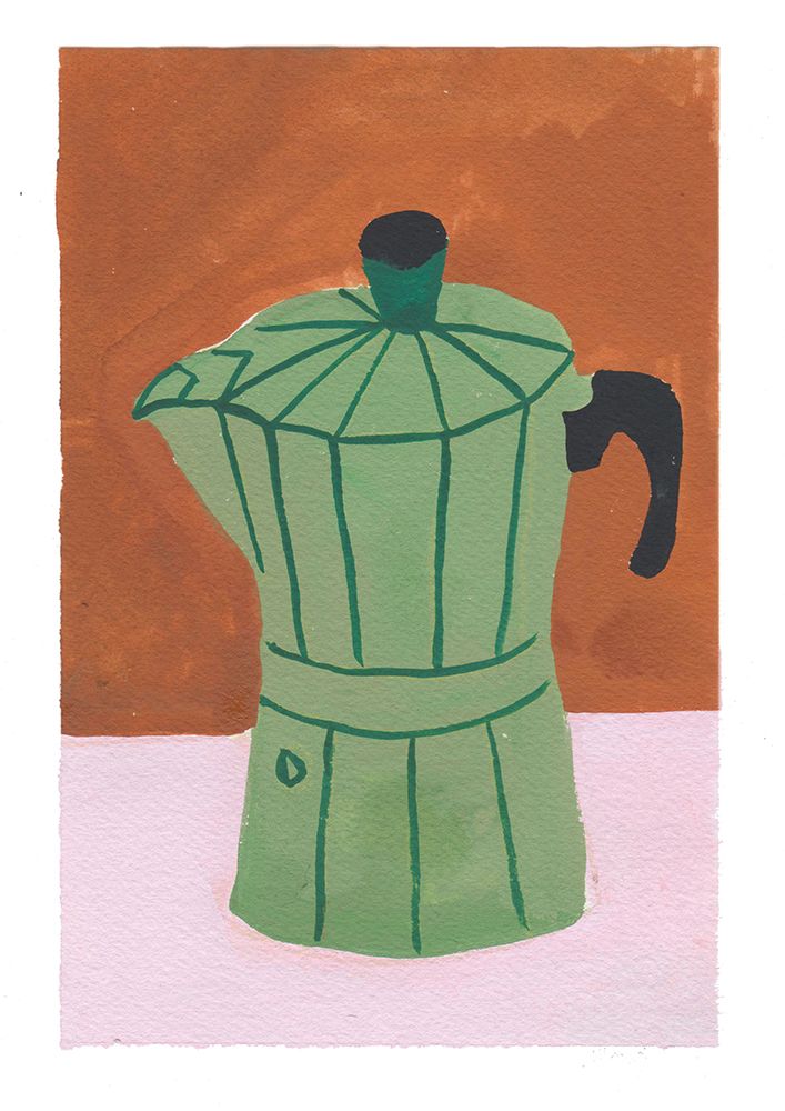 The Coffee Pot art print by Emma Make for $57.95 CAD