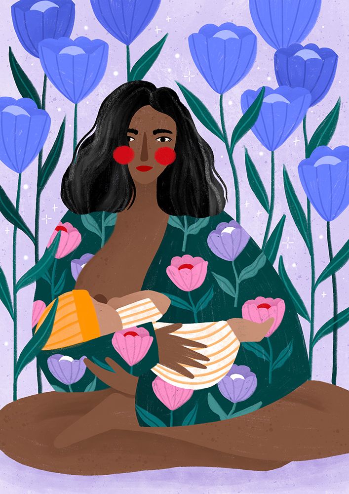 Breastfeeding art print by Bea Muller for $57.95 CAD