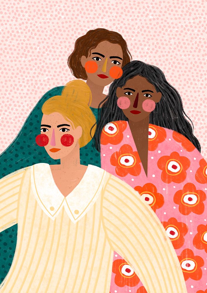 Girl Friends art print by Bea Muller for $57.95 CAD