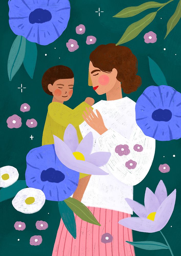 Mother and Child art print by Bea Muller for $57.95 CAD