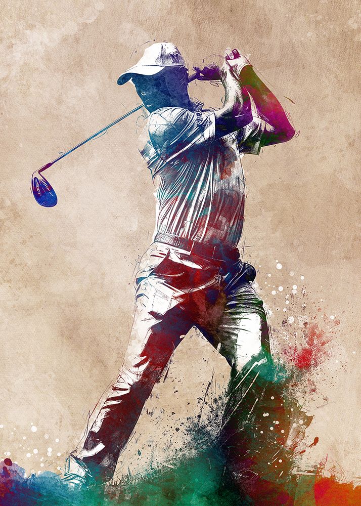 Sport Golf 3 art print by Justyna Jaszke for $57.95 CAD