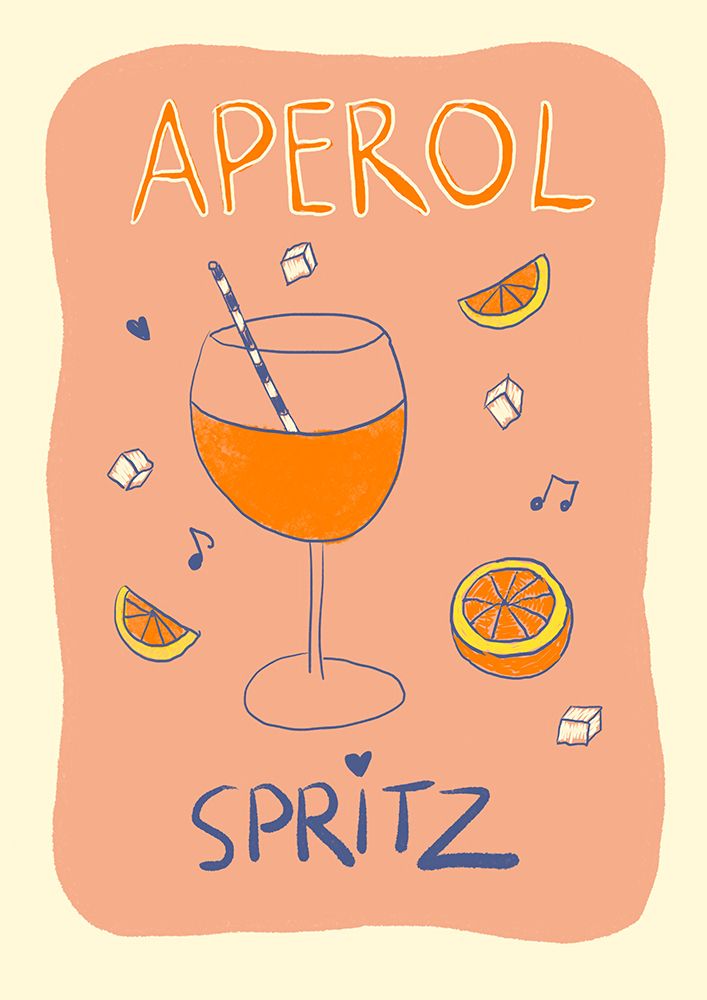 Aperol Spritz art print by Studio Dolci for $57.95 CAD
