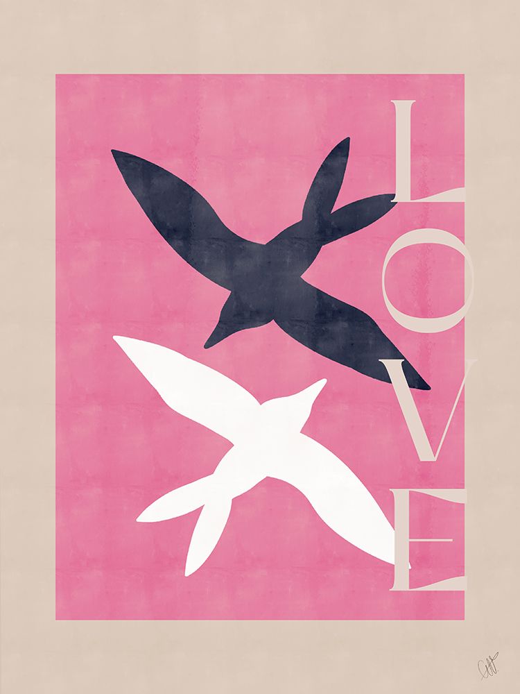 Birds in Love art print by Anne-Marie Volfova for $57.95 CAD