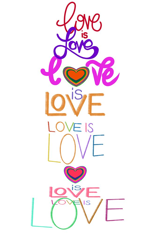 Love Is Love art print by Project C for $57.95 CAD